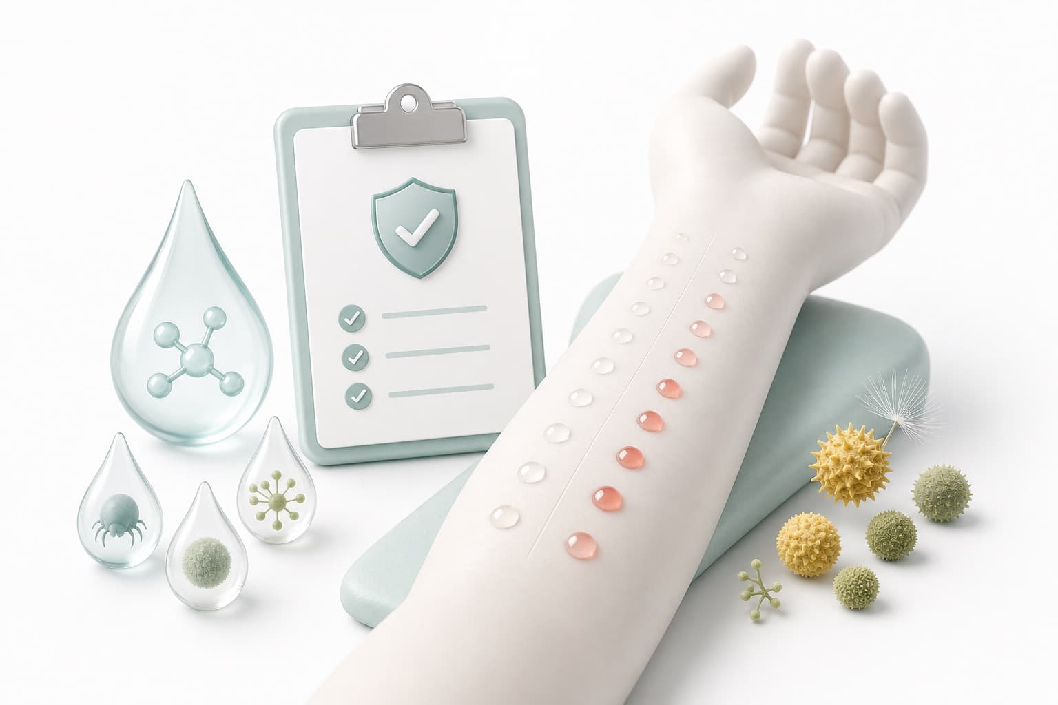 Allergy Test medical graphic